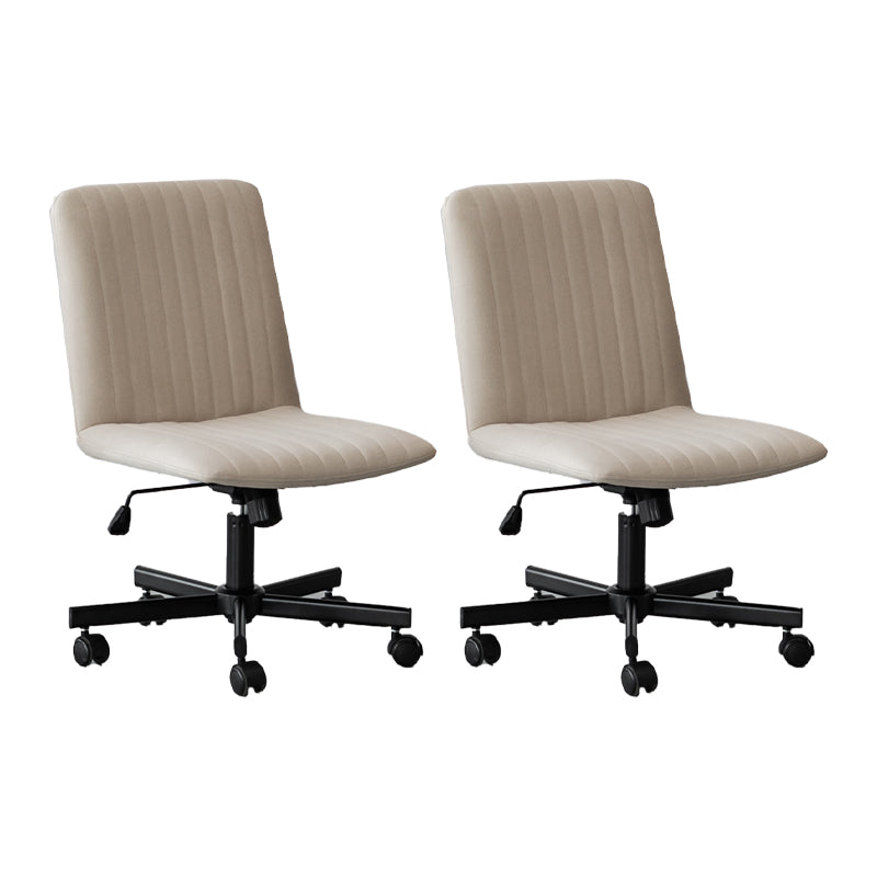 Chaise de bureau sans bras Hauteur de siège réglable sans chaise de bureau ergonomique pénible