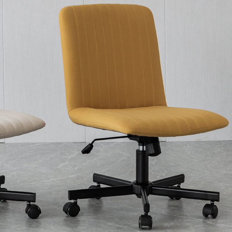 Chaise de bureau sans bras Hauteur de siège réglable sans chaise de bureau ergonomique pénible