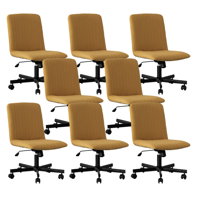 Chaise de bureau sans bras Hauteur de siège réglable sans chaise de bureau ergonomique pénible