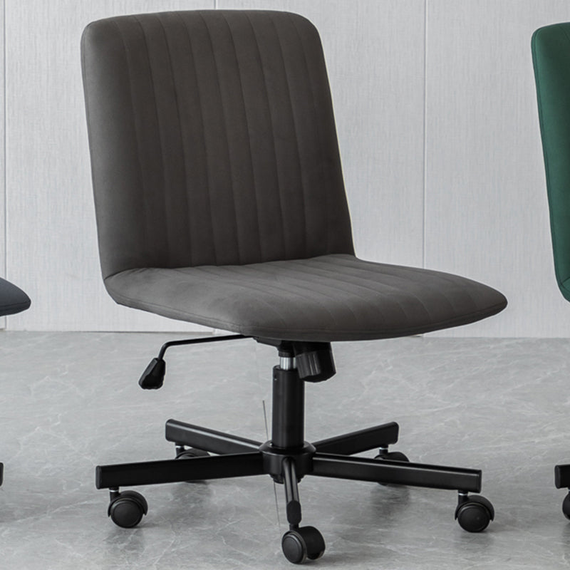 Chaise de bureau sans bras Hauteur de siège réglable sans chaise de bureau ergonomique pénible