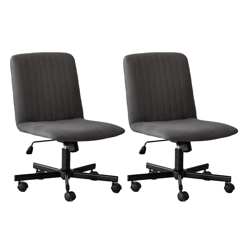 Chaise de bureau sans bras Hauteur de siège réglable sans chaise de bureau ergonomique pénible