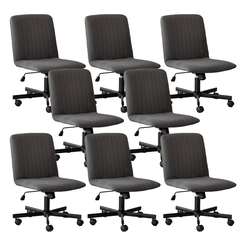 Chaise de bureau sans bras Hauteur de siège réglable sans chaise de bureau ergonomique pénible