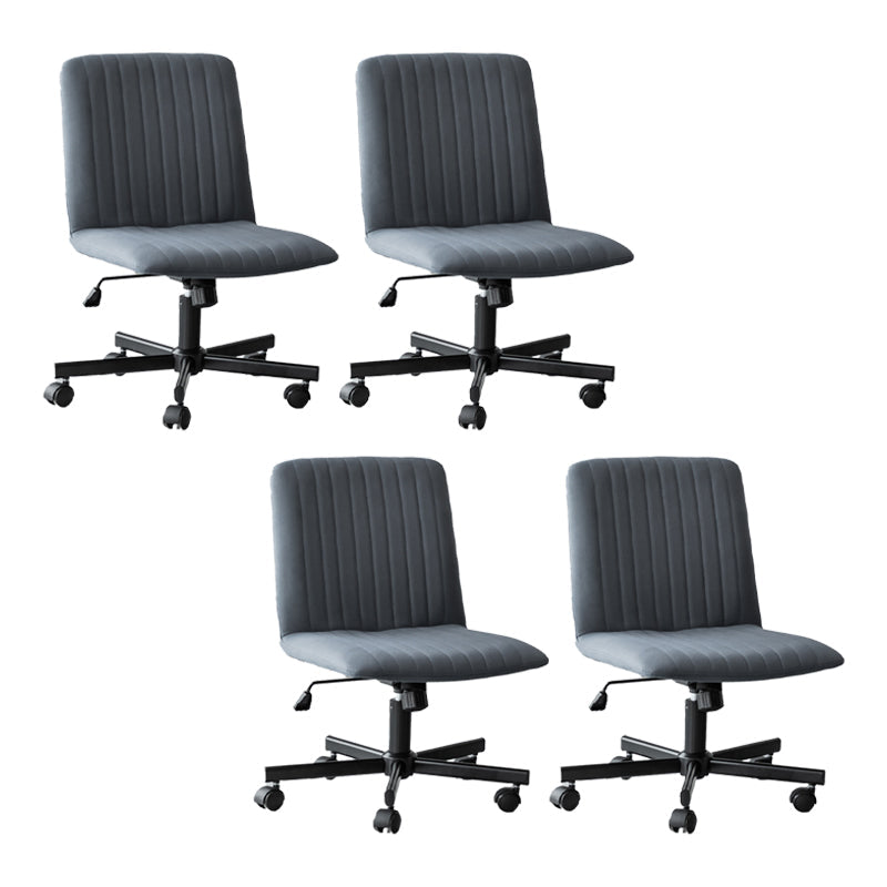 Chaise de bureau sans bras Hauteur de siège réglable sans chaise de bureau ergonomique pénible