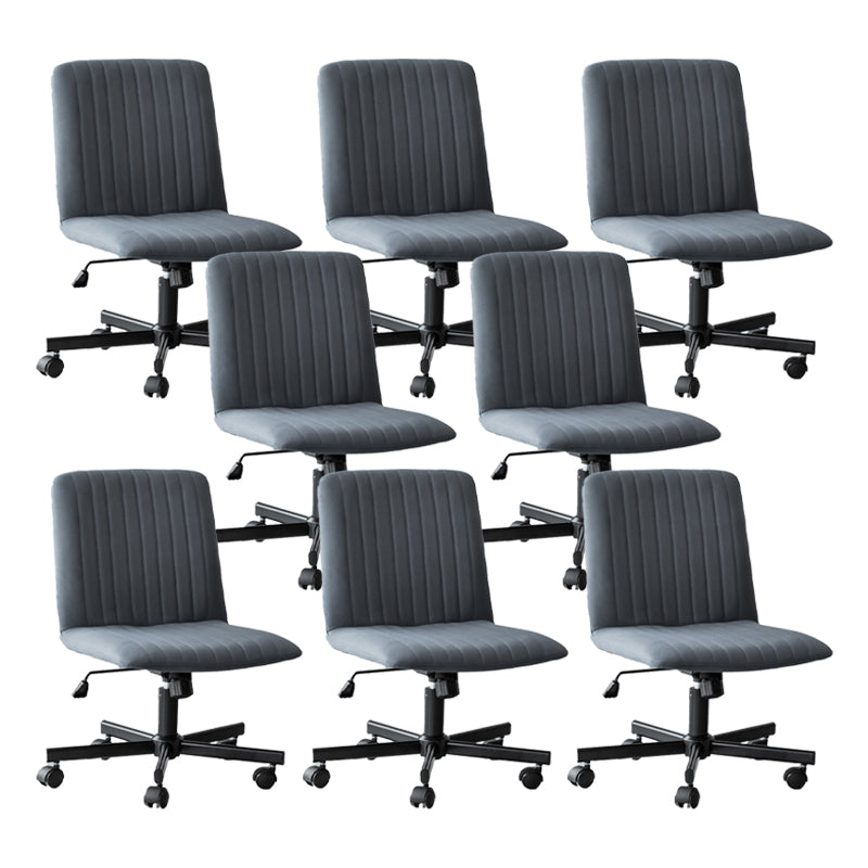 Chaise de bureau sans bras Hauteur de siège réglable sans chaise de bureau ergonomique pénible