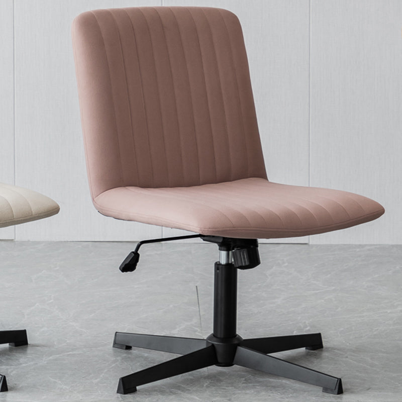 Chaise de bureau sans bras Hauteur de siège réglable sans chaise de bureau ergonomique pénible