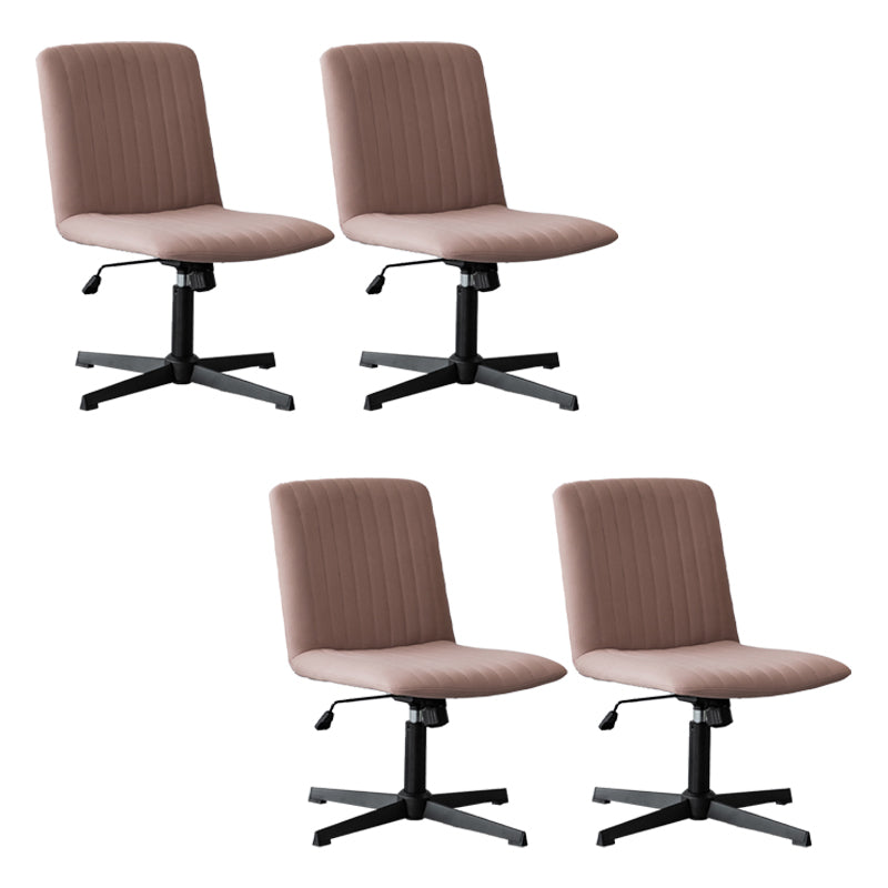 Chaise de bureau sans bras Hauteur de siège réglable sans chaise de bureau ergonomique pénible