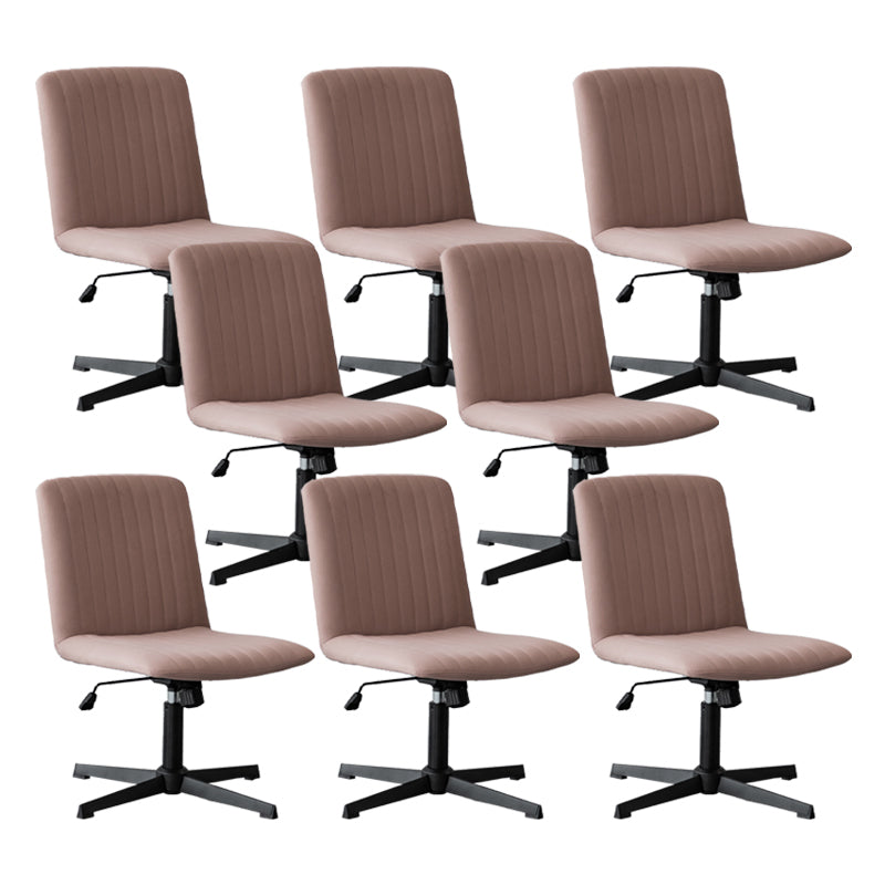 Chaise de bureau sans bras Hauteur de siège réglable sans chaise de bureau ergonomique pénible