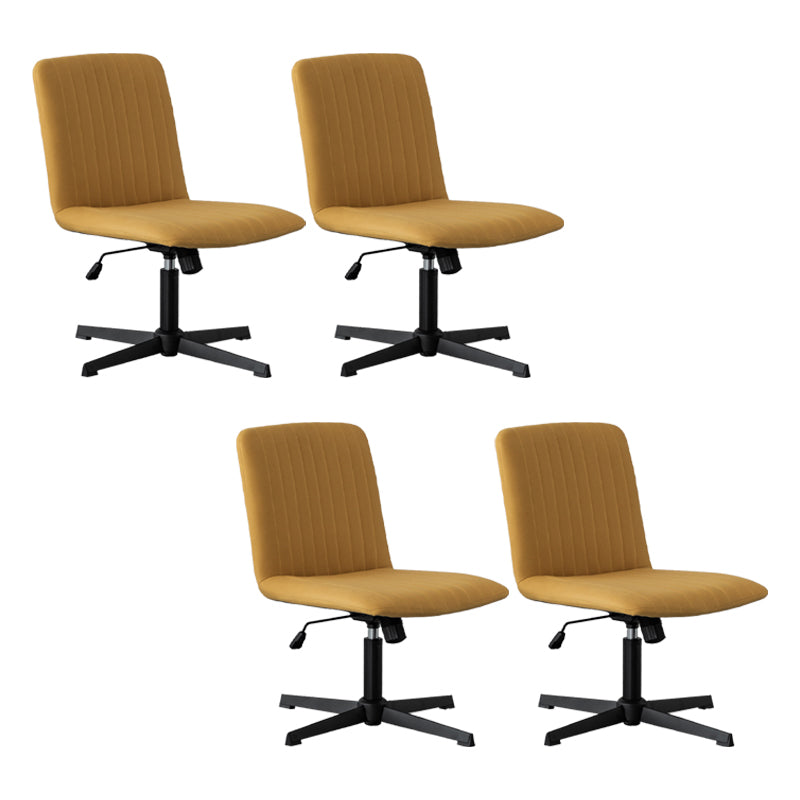 Chaise de bureau sans bras Hauteur de siège réglable sans chaise de bureau ergonomique pénible