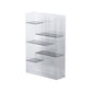 Contemporary Closed Back Bookshelf Standard Acrylic Bookcase with Shelves Clearhalo 'Bookcases' 'furn' 'furn_bookcases' 'Furniture' 'Office Furniture' 7252535
