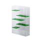 Contemporary Closed Back Bookshelf Standard Acrylic Bookcase with Shelves Clearhalo 'Bookcases' 'furn' 'furn_bookcases' 'Furniture' 'Office Furniture' 7252539