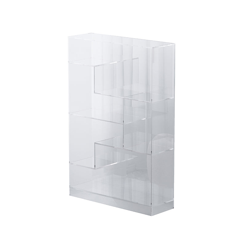 Contemporary Closed Back Bookshelf Standard Acrylic Bookcase with Shelves Clearhalo 'Bookcases' 'furn' 'furn_bookcases' 'Furniture' 'Office Furniture' 7252541