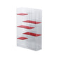 Contemporary Closed Back Bookshelf Standard Acrylic Bookcase with Shelves Clearhalo 'Bookcases' 'furn' 'furn_bookcases' 'Furniture' 'Office Furniture' 7252544