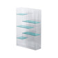Contemporary Closed Back Bookshelf Standard Acrylic Bookcase with Shelves Clearhalo 'Bookcases' 'furn' 'furn_bookcases' 'Furniture' 'Office Furniture' 7252545