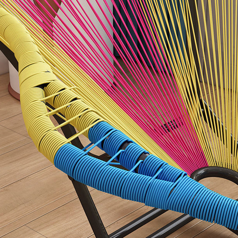 Simple Balcón de hierro Balcón Silla de ocio mecedora de ocio