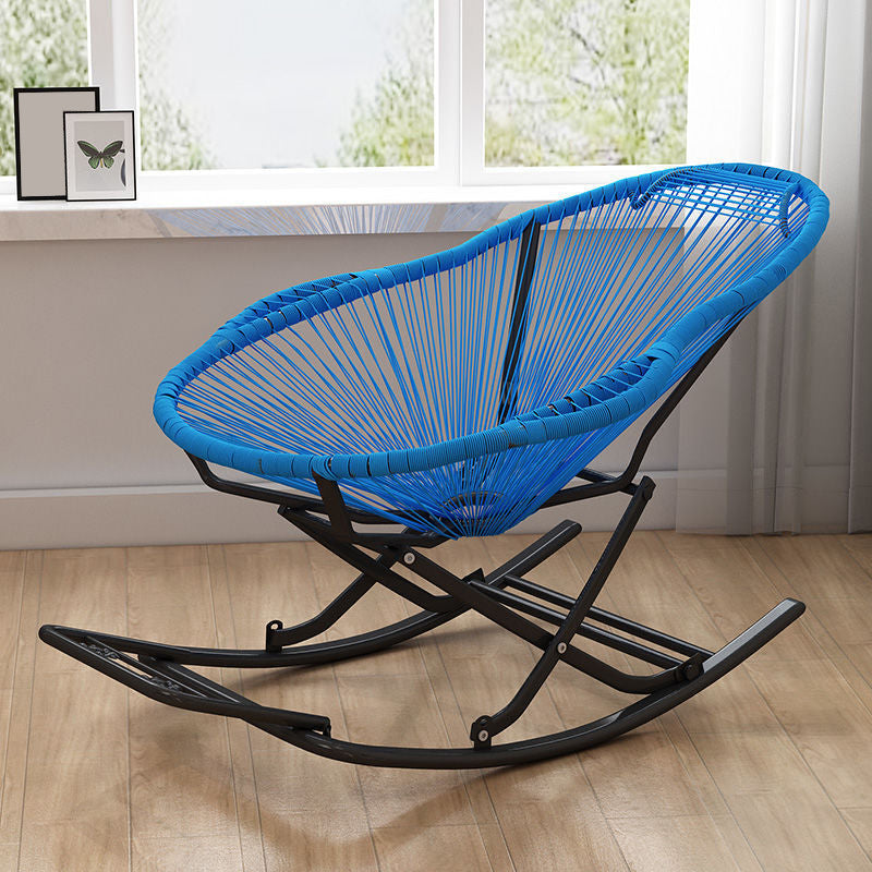 Simple Balcón de hierro Balcón Silla de ocio mecedora de ocio