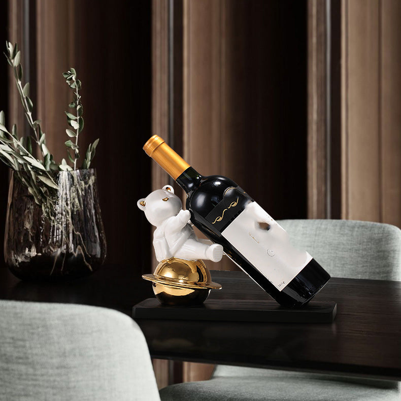 Countertop Wine Rack Solid Wood Base Wine Bottle Rack for Living Room Clearhalo 'furn' 'furn_wine_racks' 'Furniture' 'Kitchen & Dining Furniture' 'Wine Racks' 'wine_racks' 7254253