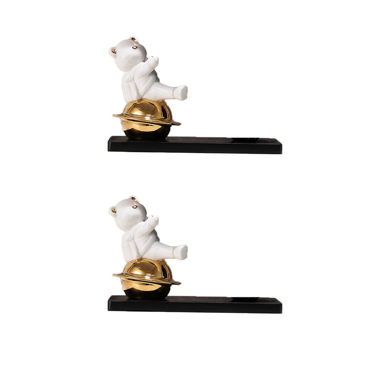 Countertop Wine Rack Solid Wood Base Wine Bottle Rack for Living Room White 2 Piece Set Clearhalo 'furn' 'furn_wine_racks' 'Furniture' 'Kitchen & Dining Furniture' 'Wine Racks' 'wine_racks' 7254255