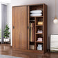 Modern Sliding Doors Wardrobe Wood Frame Freestanding Wardrobe Armoire