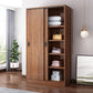 Modern Sliding Doors Wardrobe Wood Frame Freestanding Wardrobe Armoire