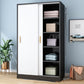 Modern Sliding Doors Wardrobe Wood Frame Freestanding Wardrobe Armoire