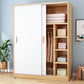 Modern Sliding Doors Wardrobe Wood Frame Freestanding Wardrobe Armoire