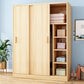 Modern Sliding Doors Wardrobe Wood Frame Freestanding Wardrobe Armoire