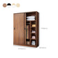 Modern Sliding Doors Wardrobe Wood Frame Freestanding Wardrobe Armoire