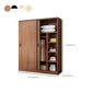 Modern Sliding Doors Wardrobe Wood Frame Freestanding Wardrobe Armoire