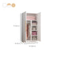 Freestanding Wood Frame Wardrobe Armoire Multifunctional Wardrobe with Soft Close Doors