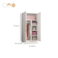 Freestanding Wood Frame Wardrobe Armoire Multifunctional Wardrobe with Soft Close Doors