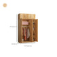 Freestanding Wood Frame Wardrobe Armoire Multifunctional Wardrobe with Soft Close Doors