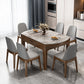 Modern Stone Foldable Dining Table Rubber Wood Base for Dining Room Clearhalo 'Dining Tables & Seating' 'Dining Tables' 'dining_table' 'furn' 'furn_dining_table' 'Furniture' 'Kitchen & Dining Furniture' 7254333