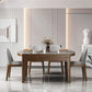Modern Stone Foldable Dining Table Rubber Wood Base for Dining Room Clearhalo 'Dining Tables & Seating' 'Dining Tables' 'dining_table' 'furn' 'furn_dining_table' 'Furniture' 'Kitchen & Dining Furniture' 7254334