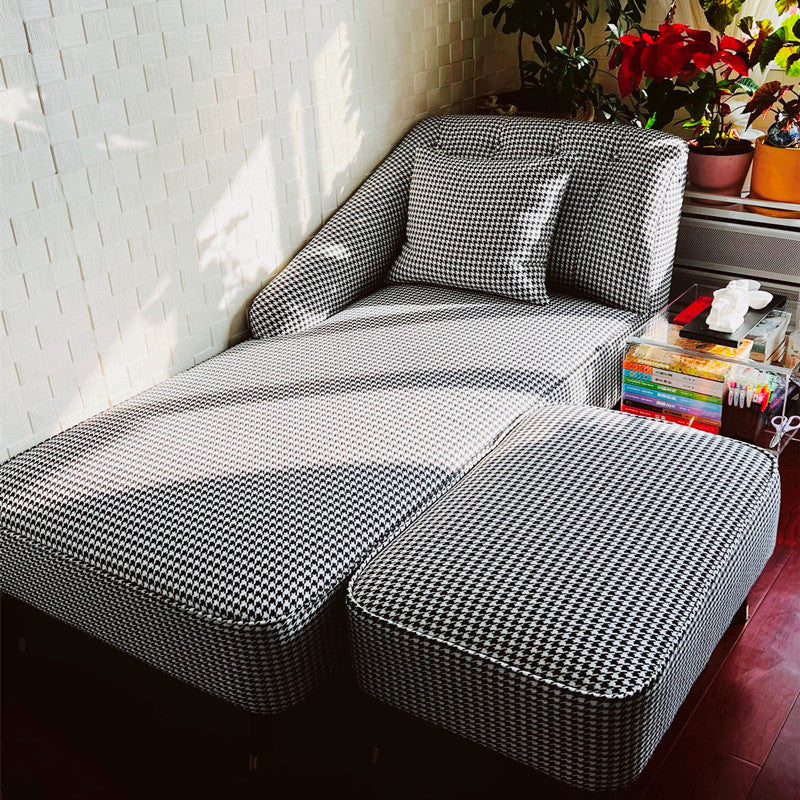 Contemporary One Armed Chaise Recessed Arms Accent Chair for Living Room Clearhalo 'Chairs & Seating' 'Chaise Lounge' 'chaise_lounge' 'furn' 'furn_chaise_lounge' 'Furniture' 'Living Room Furniture' 7254702