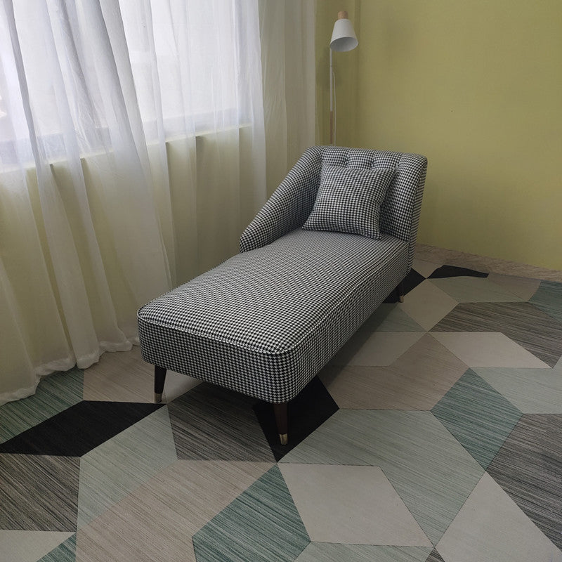 Contemporary One Armed Chaise Recessed Arms Accent Chair for Living Room Clearhalo 'Chairs & Seating' 'Chaise Lounge' 'chaise_lounge' 'furn' 'furn_chaise_lounge' 'Furniture' 'Living Room Furniture' 7254705