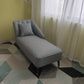 Contemporary One Armed Chaise Recessed Arms Accent Chair for Living Room Black White Left-Arm Chaise Clearhalo 'Chairs & Seating' 'Chaise Lounge' 'chaise_lounge' 'furn' 'furn_chaise_lounge' 'Furniture' 'Living Room Furniture' 7254711