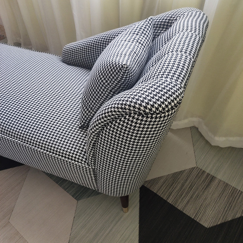 Contemporary One Armed Chaise Recessed Arms Accent Chair for Living Room Clearhalo 'Chairs & Seating' 'Chaise Lounge' 'chaise_lounge' 'furn' 'furn_chaise_lounge' 'Furniture' 'Living Room Furniture' 7254714
