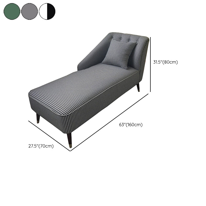 Contemporary One Armed Chaise Recessed Arms Accent Chair for Living Room Clearhalo 'Chairs & Seating' 'Chaise Lounge' 'chaise_lounge' 'furn' 'furn_chaise_lounge' 'Furniture' 'Living Room Furniture' 7254716
