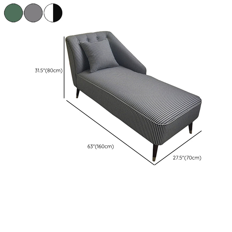 Contemporary One Armed Chaise Recessed Arms Accent Chair for Living Room Clearhalo 'Chairs & Seating' 'Chaise Lounge' 'chaise_lounge' 'furn' 'furn_chaise_lounge' 'Furniture' 'Living Room Furniture' 7254717