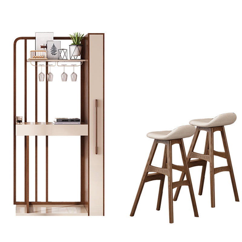 Juego de altura de mostrador contemporáneo Juego de mesa y taburete de 1/2/3 piezas