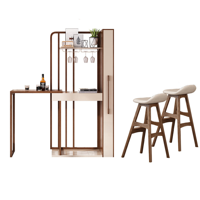 Juego de altura de mostrador contemporáneo Juego de mesa y taburete de 1/2/3 piezas