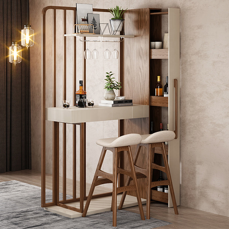 Juego de altura de mostrador contemporáneo Juego de mesa y taburete de 1/2/3 piezas