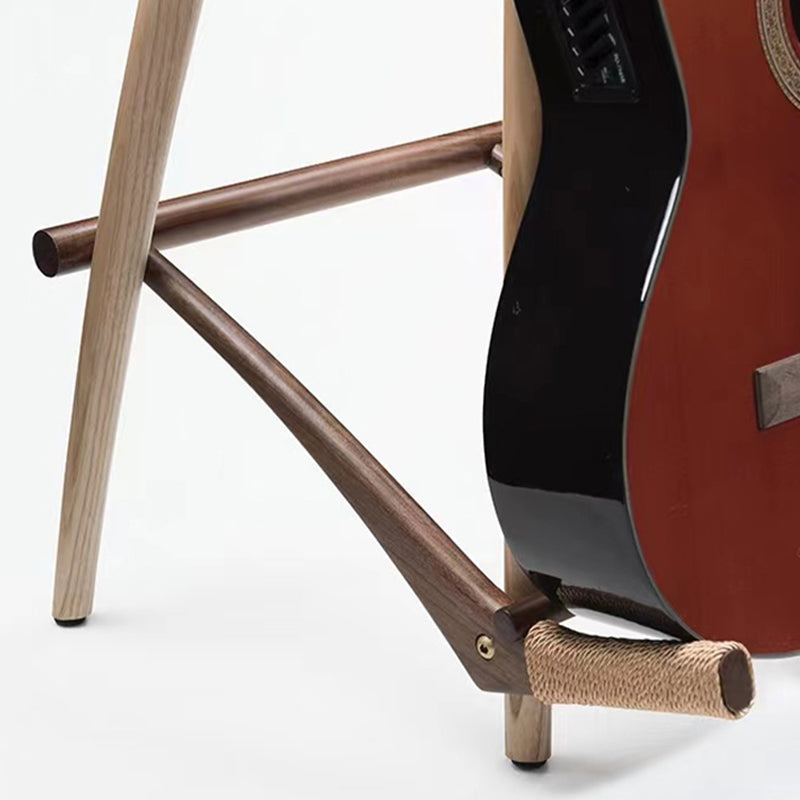 Solid Wood Backless Bar Stools Nordic Style Saddle Seat Bar Stool