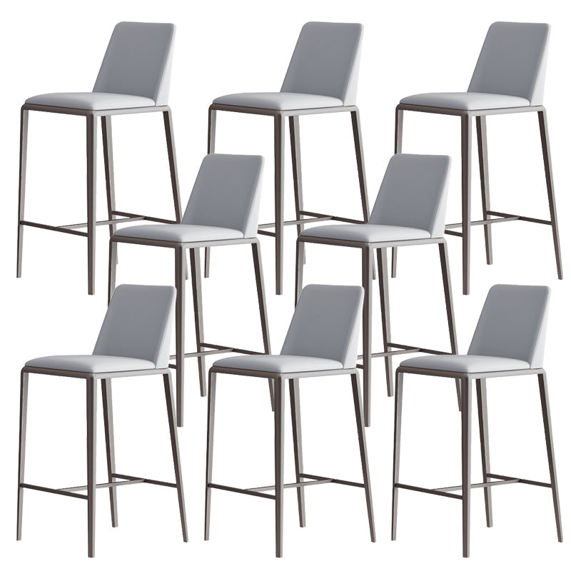 Tabourets de bar rembourrés tabourets à bascule bas du dos avec base en métal