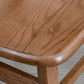 Sillas de comedor de cocina tradicionales de madera sólida silla lateral abierta