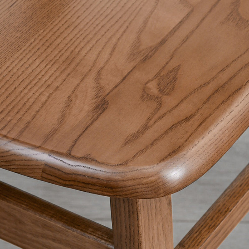 Sillas de comedor de cocina tradicionales de madera sólida silla lateral abierta