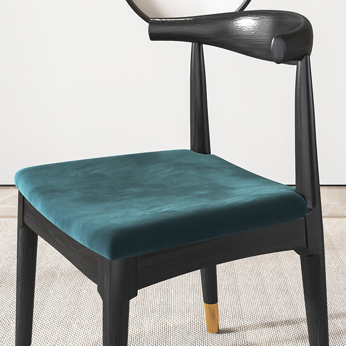 Industrial Armless Dining Chairs Solid Wood Open Back Side Chair Clearhalo 'Dining Chairs' 'Dining Tables & Seating' 'dining_chair' 'furn' 'furn_dining_chair' 'Furniture' 'Kitchen & Dining Furniture' 7255806