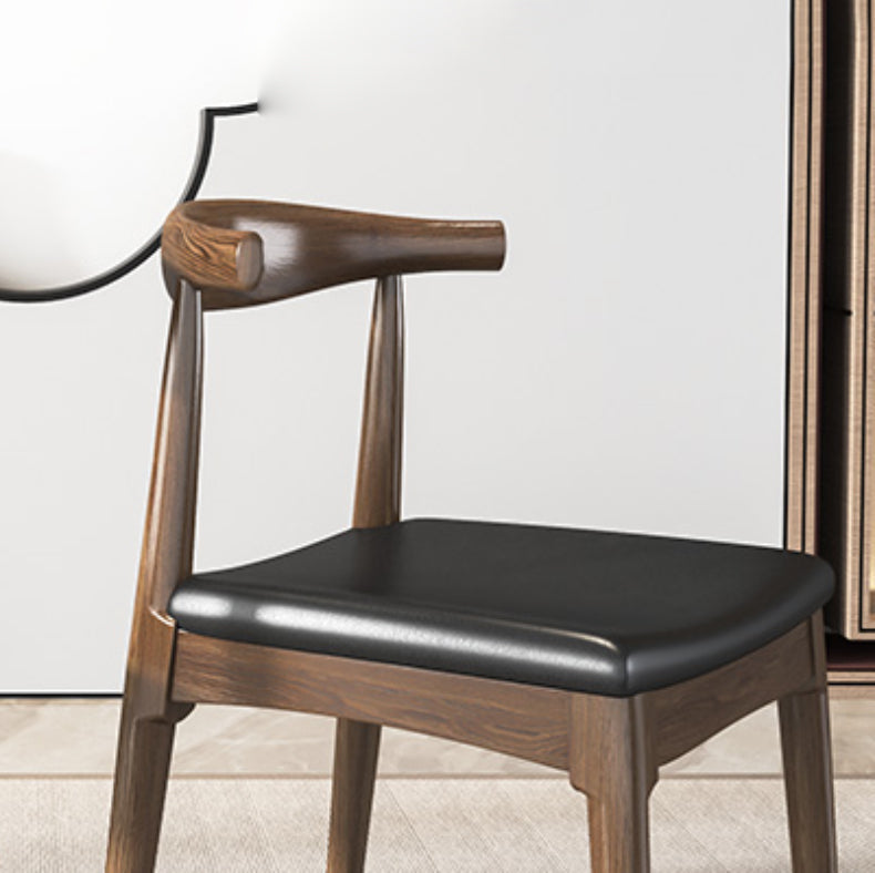 Industrial Armless Dining Chairs Solid Wood Open Back Side Chair Clearhalo 'Dining Chairs' 'Dining Tables & Seating' 'dining_chair' 'furn' 'furn_dining_chair' 'Furniture' 'Kitchen & Dining Furniture' 7255811