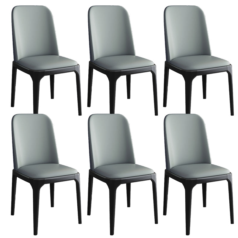 Sillas de Parsons de estilo moderno silla de comedor de cuero falso para comedor