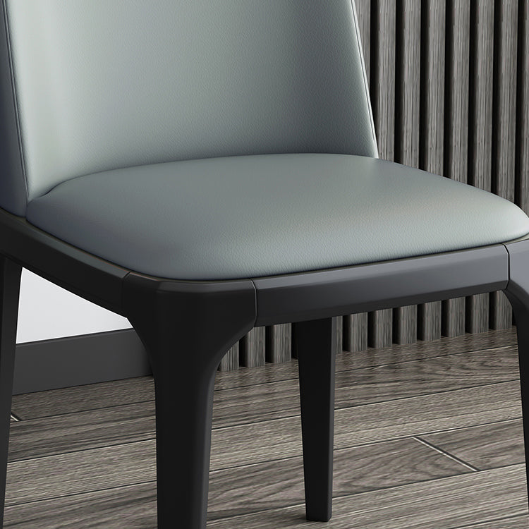 Sillas de Parsons de estilo moderno silla de comedor de cuero falso para comedor